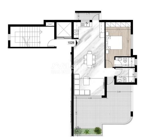 (用于出售) 住宅 公寓套房 || Limassol/Agios Athanasios - 66 平方米, 1 卧室, 240.000€ 