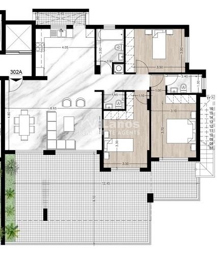 (Продажа) Жилая Апартаменты || Лимассол/Агиос Атанасиос - 156 кв.м, 3 Спальня/и, 690.000€ 