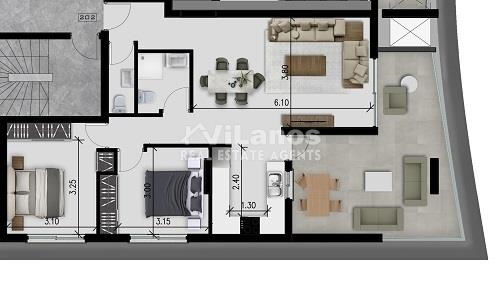 (Προς Πώληση) Κατοικία Διαμέρισμα || Λεμεσός/Λεμεσός - 79 τ.μ, 2 Υ/Δ, 260.000€ 