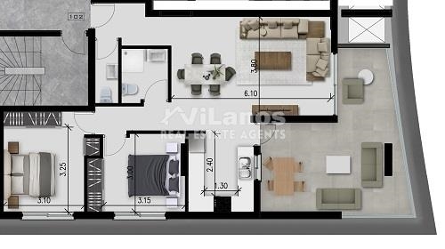 (Προς Πώληση) Κατοικία Διαμέρισμα || Λεμεσός/Λεμεσός - 79 τ.μ, 2 Υ/Δ, 260.000€ 
