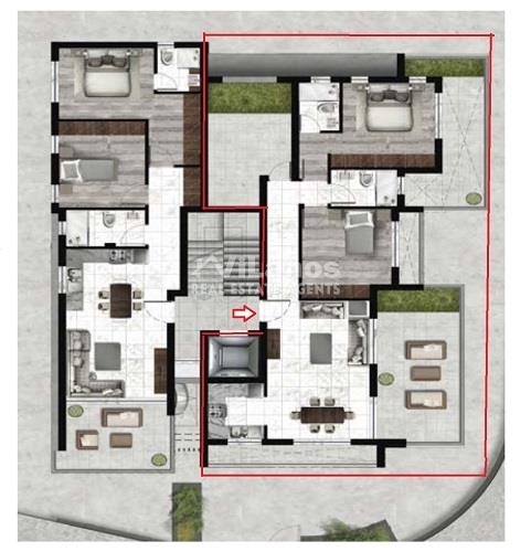 (Προς Πώληση) Κατοικία Διαμέρισμα || Λεμεσός/Λεμεσός - 93 τ.μ, 3 Υ/Δ, 263.000€ 