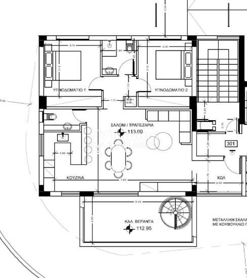 (Προς Πώληση) Κατοικία Διαμέρισμα || Λεμεσός/Μέσα Γειτονιά - 84 τ.μ, 2 Υ/Δ, 345.000€ 