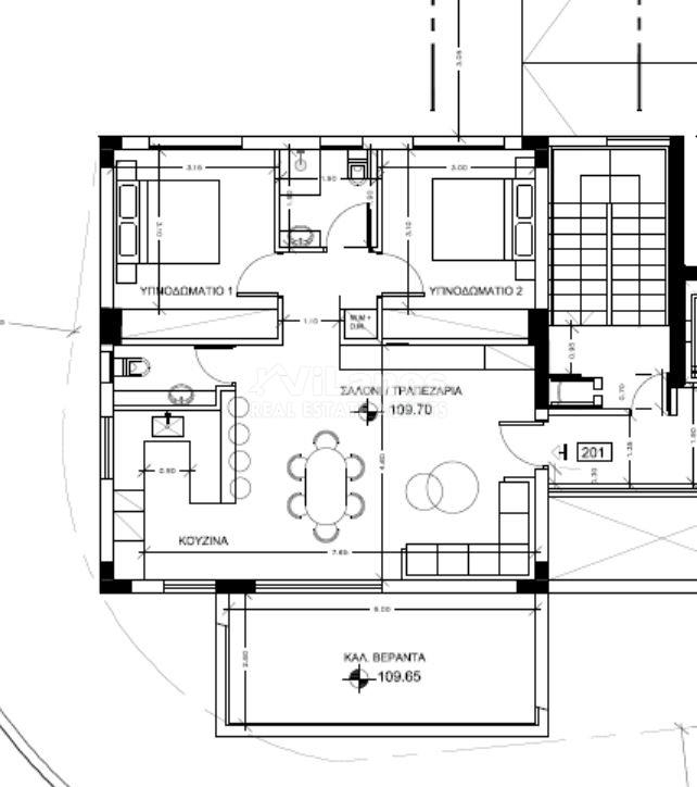 (Προς Πώληση) Κατοικία Διαμέρισμα || Λεμεσός/Μέσα Γειτονιά - 77 τ.μ, 2 Υ/Δ, 275.000€ 