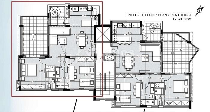 (用于出售) 住宅 公寓套房 || Limassol/Mesa Geitonia - 117 平方米, 2 卧室, 390.000€ 