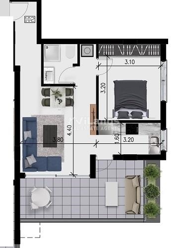 (For Sale) Residential Apartment || Limassol/Limassol - 50 Sq.m, 1 Bedrooms, 180.000€ 