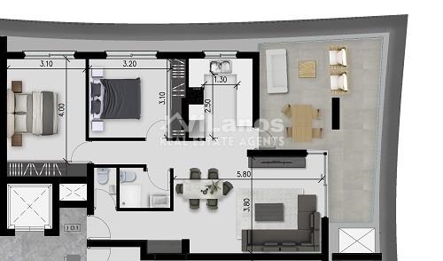 (用于出售) 住宅 公寓套房 || Limassol/Limassol - 80 平方米, 2 卧室, 270.000€ 
