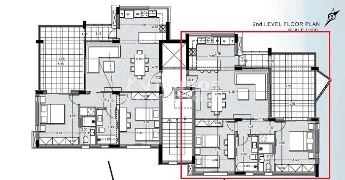 (Продажа) Жилая Апартаменты || Лимассол/Меса Гитонья - 113 кв.м, 2 Спальня/и, 280.000€ 